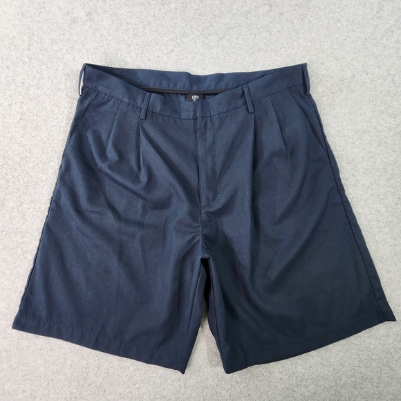 Nike Other - Nike Golf Shorts Men 37x9 Navy Blue Dri-Fit Bermuda Pleated Ribbed 186264 Tag 38
